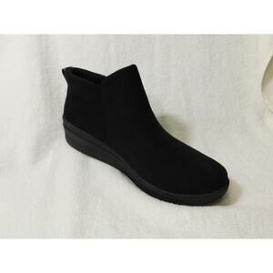 W632 Ryka Black Lyrical Side Zip Ankle Bootie Size 10 M